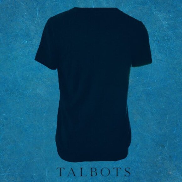 Talbot Vintage Love Birds Cotton Deep Navy Crew Neck Short Sleeve Sweater - Picture 3 of 9